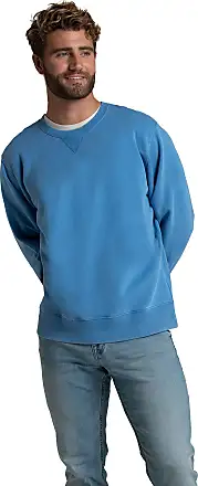 Fruit of the Loom Men's Fleece Crew Sweatshirt, Admiral Blue