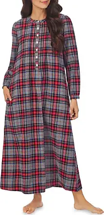 Metropolitan Womens Long Sleeve Flannel Nightgown Zippered Housecoats for  Women - Red, Medium 