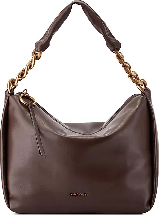 Drawstring Hobo Tote Brown Suede Tote Bag by Maison Margiela