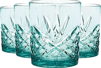 Godinger Iced Tea Beverage Glasses Dublin Collection Shatterproof and Reusable Acrylic Set of 4 