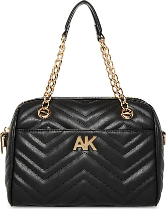 Anne Klein E/W Convertible Sherpa Flap Shoulder Bag With Turn Lock