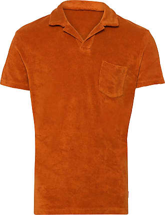 Orlebar Brown Baumwolle Poloshirt Terry Towelling aus Baumwolle in Orange für Herren Herren Bekleidung T-Shirts Poloshirts 