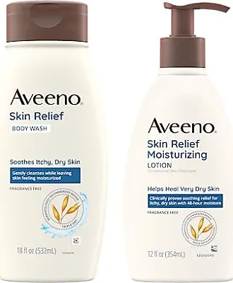 Aveeno Tone + Texture Renewing Hand and Body Lotion for Sensitive Skin,  Fragrance Free, 18 oz