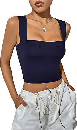  Womens PU Leather V Neck Sleeveless Solid Camisole
