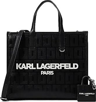 Karl Lagerfeld - Authenticated Handbag - Synthetic Black Floral for Women, Never Worn