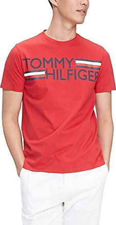 all red tommy hilfiger shirt