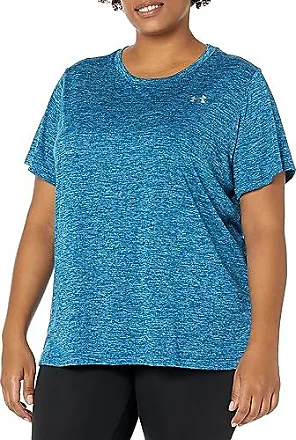 Under Armour Women's Large Heat Gear V Neck T Shirt Light Blue