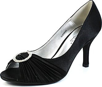 black peep toe heels uk