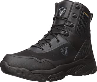 mens skechers boots black