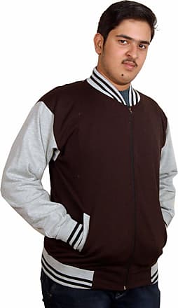 Activewear Men &Women Baseball Varsity Hooded Bomber Jacket with Pockets &Open End Zip Size S to 2XL