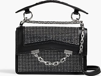 Karl Lagerfeld, Ikon K Small Croc-effect Crossbody Bag, Woman, Silver, Size: One Size