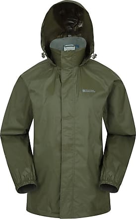 Mountain Warehouse Mens Long Waterproof Jacket Rain Coat Cagoule Taped Seams 
