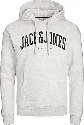 Jack & Jones JJELOGO BLOCKING HOOD - Sweat à capuche - white/blanc 
