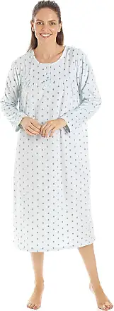 Camille Classic Long Sleeve Mink Polka Dot Soft Fleece Nightdress