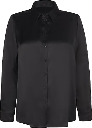 Mode Blouses Zijden blouses Börner B\u00f6rner Zijden blouse zwart casual uitstraling