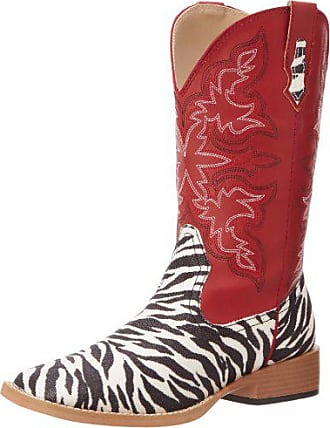 red and white cowboy boots