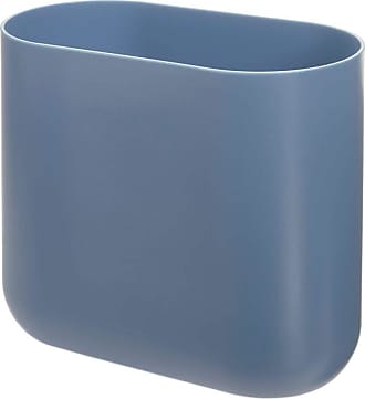 iDesign Bedroom Narrow Waste Paper Basket Without Lid for Bathroom 26.8 cm x 14 cm x 24.8 cm Pink Small Rubbish Bin Made of Plastic Kitchen and Office 