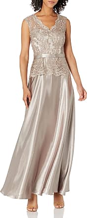 Cachet Womens Beaded Floral Embroidered Bodice Sleevless Gown 