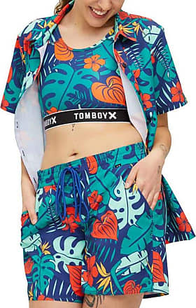 TomboyX Swim Tank, Bathing Suit Top Rash Guard UPF 50 Sun Protection, Plus  Size Inclusive -X-Small/Black Ombre at  Women's Clothing store