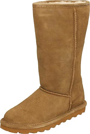 Bearpaw Ladies Real Sheepskin Lined Casual Boots Elle Tall - Hickory Suede - UK Size 7 - EU Size 41 - US Size 9