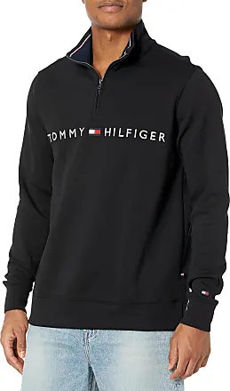 Tommy Hilfiger Men's Long Sleeve Fleece Quarter Zip Pullover Sweatshirt,  Snow White, X-Small : : Clothing, Shoes & Accessories