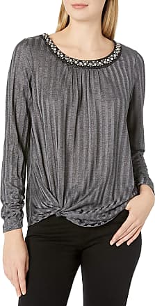 AGB Womens Plus-Size Criss-Cross Popver Top 