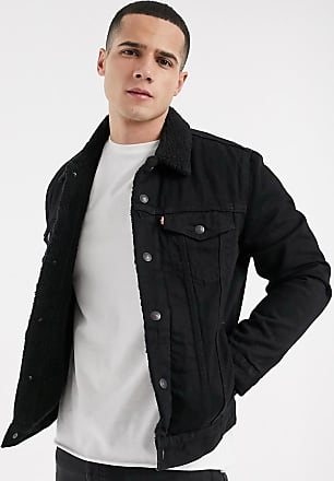 levis jacket black denim