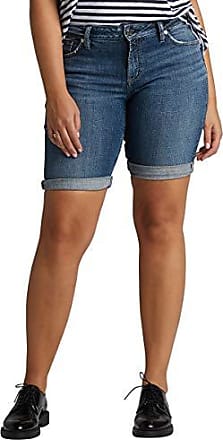 Womens Plus Size Suki Curvy Fit Mid Rise Bermuda Shorts Clothing &  Accessories Silver Jeans Co Shorts Clothing & Accessories