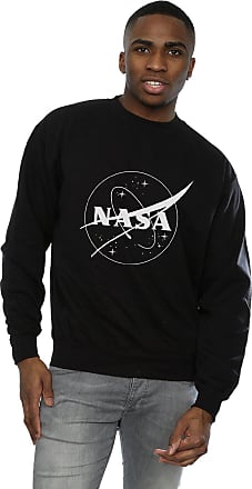 Absolute Cult NASA Boys Classic Insignia Logo Monochrome Sweatshirt 