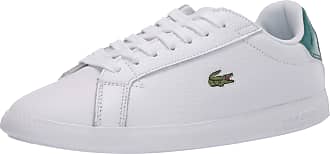 lacoste white leather trainers womens