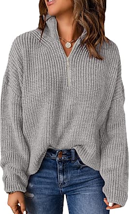 Fashion Sweaters Oversized Sweaters Gina Laura Oversized Sweater mauve-dark grey flecked casual look 