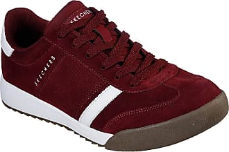 skechers mens red trainers
