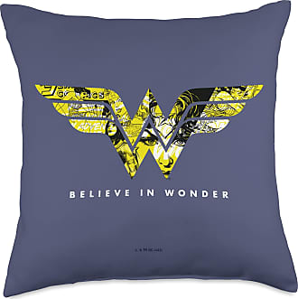 Multicolor 18x18 Wonder Woman 75 Bracelets of Submission Throw Pillow
