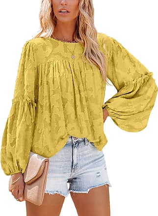 Yellow Long Sleeve Blouses: up to −65% over 100+ products | Stylight