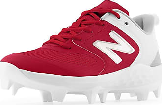 New Balance Men's 3000 V5 Molded Baseball Shoe, Red/White, 10