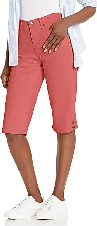 Gloria Vanderbilt Women's Size Kaia Side Button Skimmer Short, Hazelnut, 18  Plus