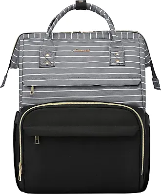 Computer Bag Laptop Bag for Women CuteLaptop Messenger Bag Case for Work  College, Stripe-Black, 14-Inch