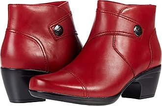 women's clarks red shoes