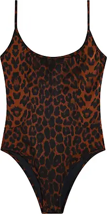 TOM FORD cheetah print swimsuit - Brown