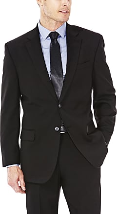 Haggar 4-Way Stretch Solid 2-Button Slim Fit Suit Separate Coat J.M Black 42L 