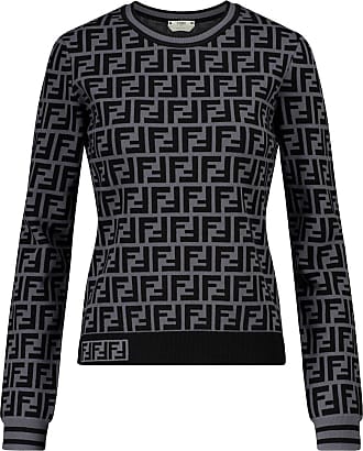 fendi sweater black and white