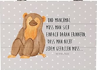 & Mrs Mr Baby & Kind Babyartikel Baby- & Kindermöbel Kinderzimmeraccessoires Kinderzimmer-Aufbewahrung Panda 19x12cm Holzkiste  Fuchs 