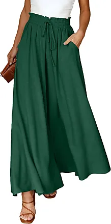 Dokotoo Khaki Cargo Pants Women TrousersPants Wide Leg Dress Pants Women  High Waisted Casual TrousersPants for Women Trendy Loose Womens Trousers  Palazzo Pants with Pockets at  Women's Clothing store