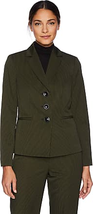 Le Suit Womens Petite Pindot 3 Bttn Notch Lapel Skirt Suit W/Cami