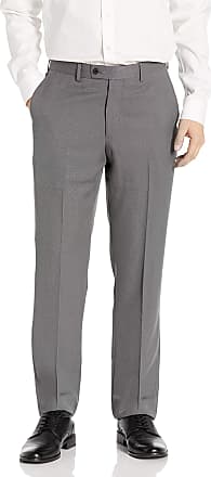 Arrow 1851 Mens Big and Tall Flat Front Straight Fit Solid Twill Micro Dress Pant