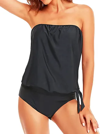 Holipick Two Piece Tankini Swimsuits for Women Tummy Control Bathing Suits  Halter Tankini Top with Bikini Bottom