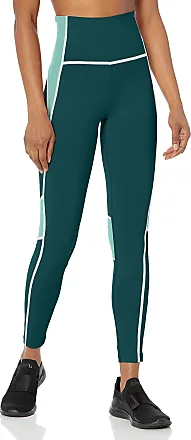 Lux High-Waisted Colorblock Leggings in FOREST GREEN