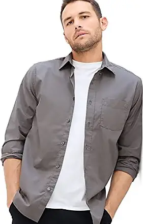  GAP Mens Linen Long Sleeve Shirt Standard Fit Bainbridge Blue S  : Clothing, Shoes & Jewelry