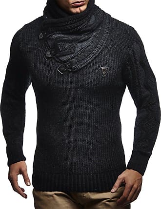 Visiter la boutique Leif NelsonLeif Nelson pour des Hommes Pullover Hoodie Pull en Tricot Sweater Sweatshirt Sweat Grobstrick LN5195 