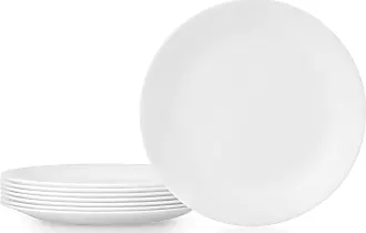  Corelle Vitrelle 16-Piece Dinnerware Set, Triple Layer Glass  and Chip Resistant, Lightweight Round Plates Bowls Disney's Mickey Mouse -  The True Original White : Home & Kitchen